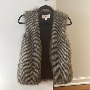 Faux fur vest from Jack; size small.